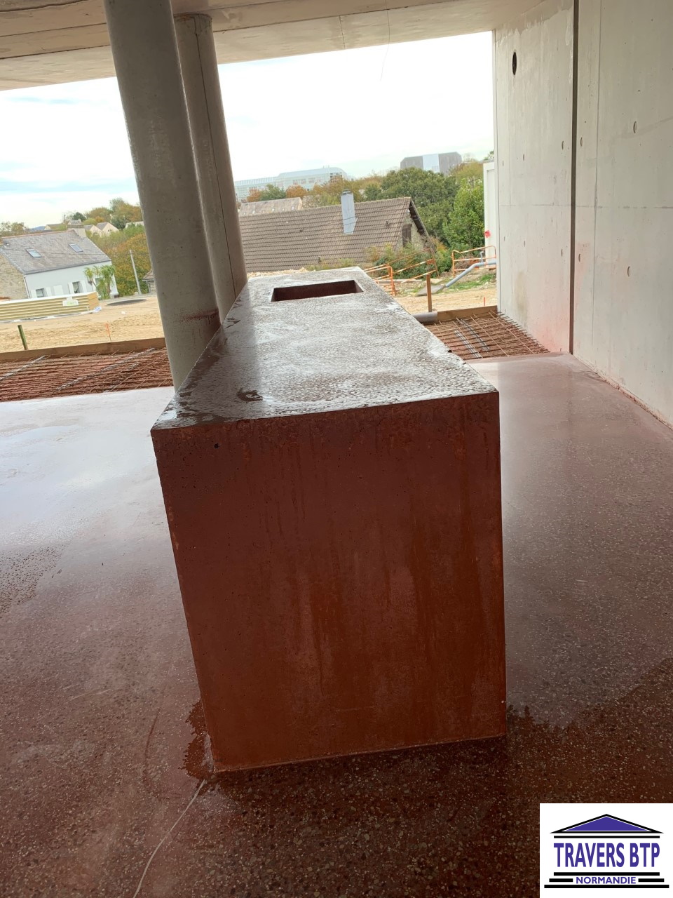 béton poli intérieur dans la Manche
